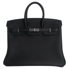 Hermès Birkin 25 Togo Noir SHW 2022