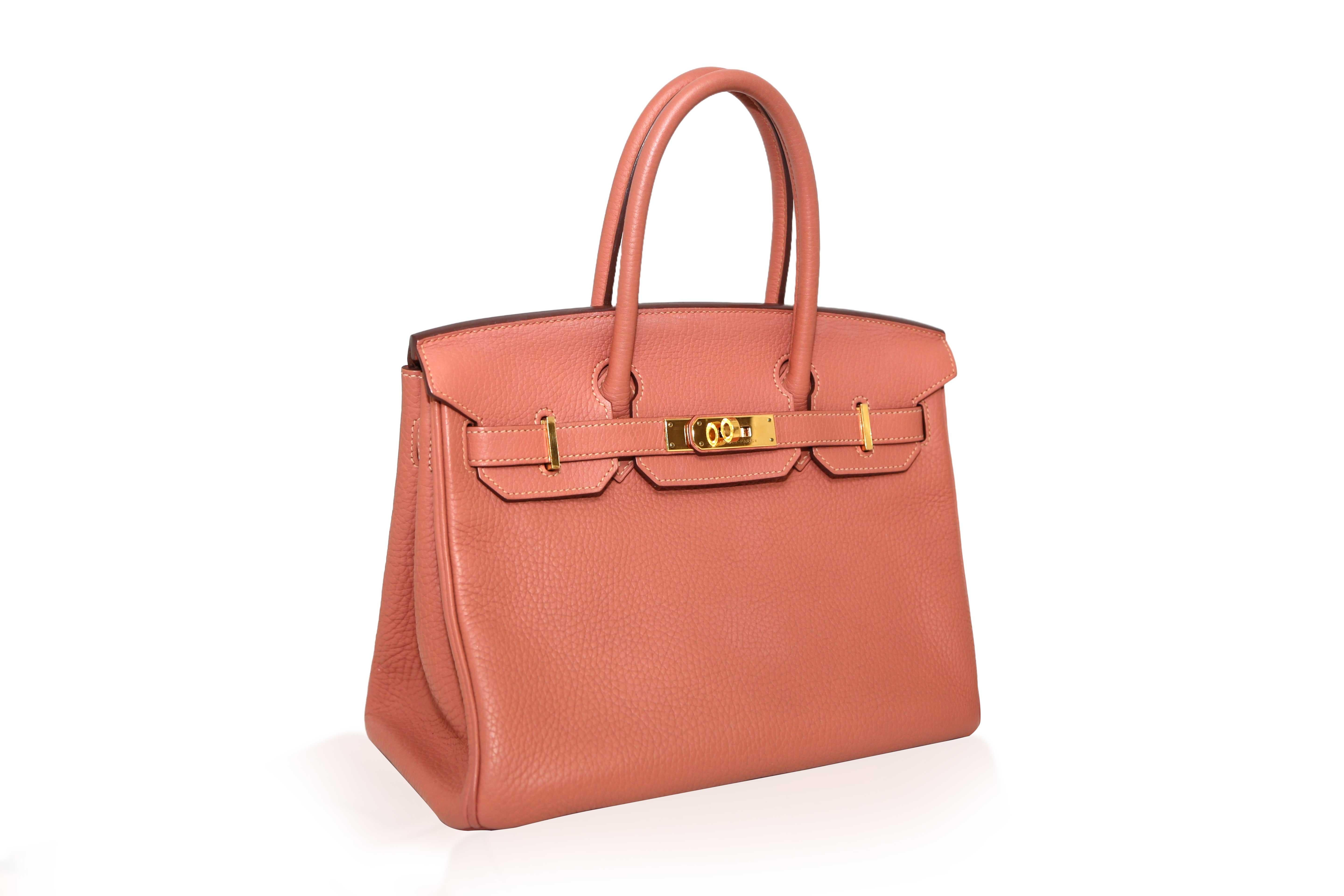 Women's or Men's Birkin 30 Rose Tea Togo GHW