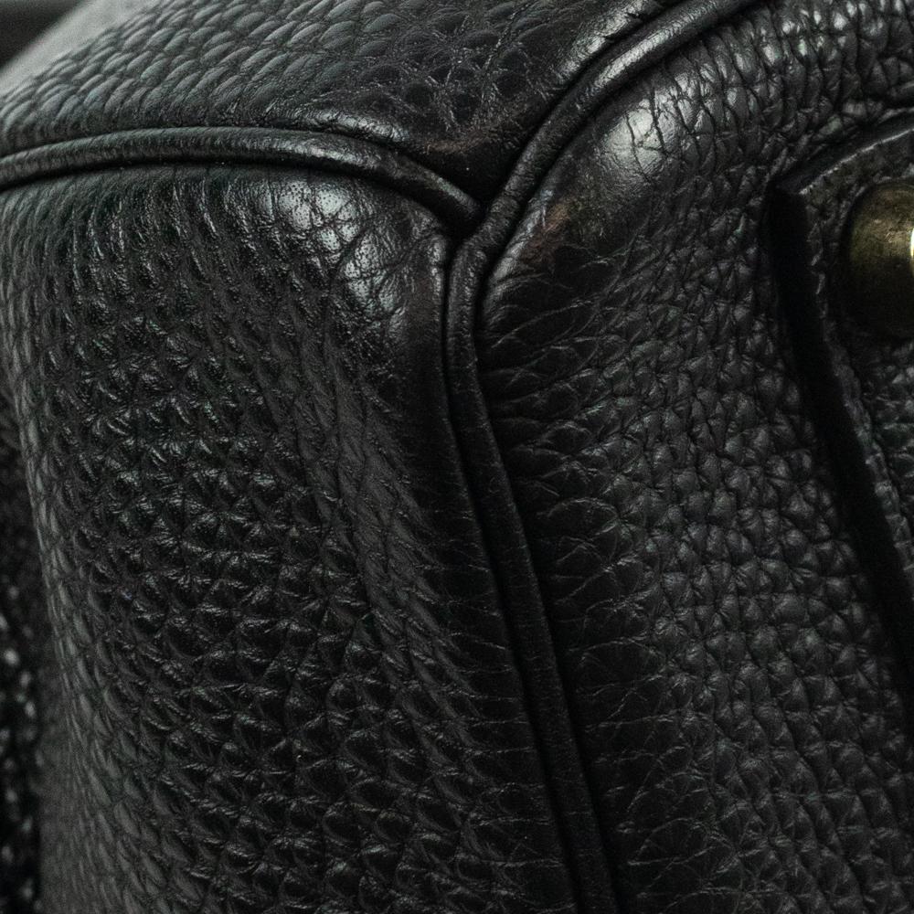 Birkin 35 in black leather 5