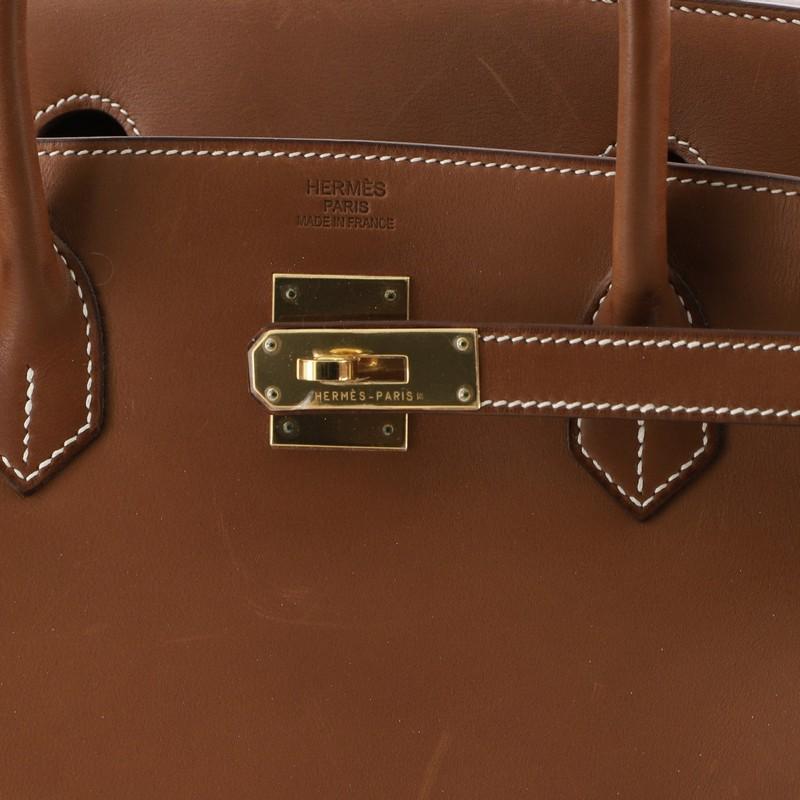 Birkin Handbag Fauve Barenia with Gold Hardware 40 2