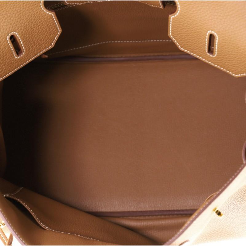 Women's or Men's Birkin Handbag Gold Togo with Gold Hardware 35