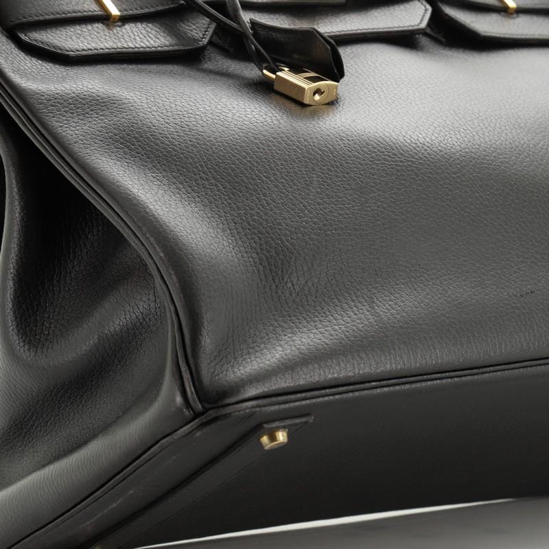 Birkin Handbag Noir Ardennes with Gold Hardware 40 4