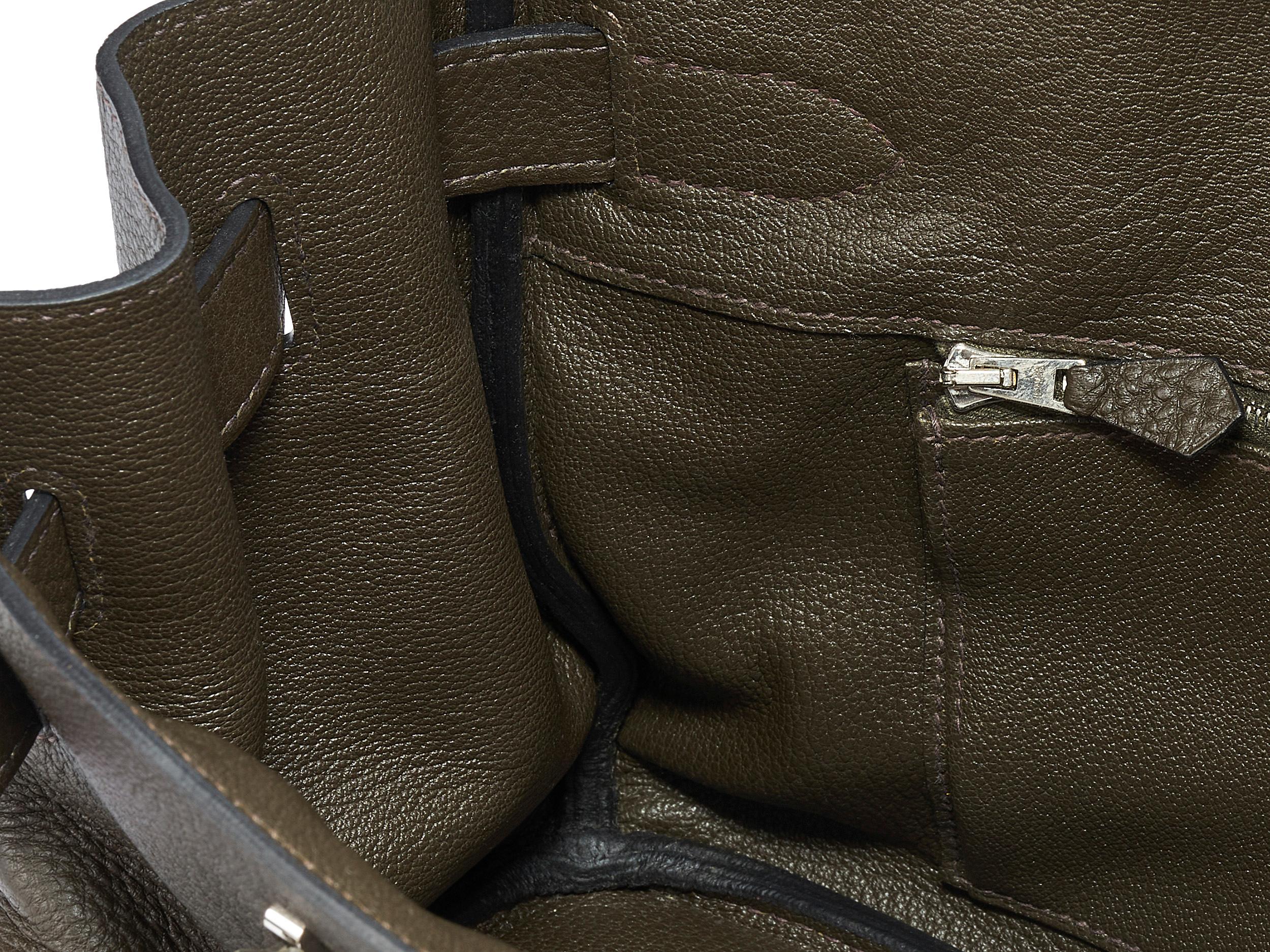 Birkin Shoulder Olive Togo Palladium Hardware For Sale 2