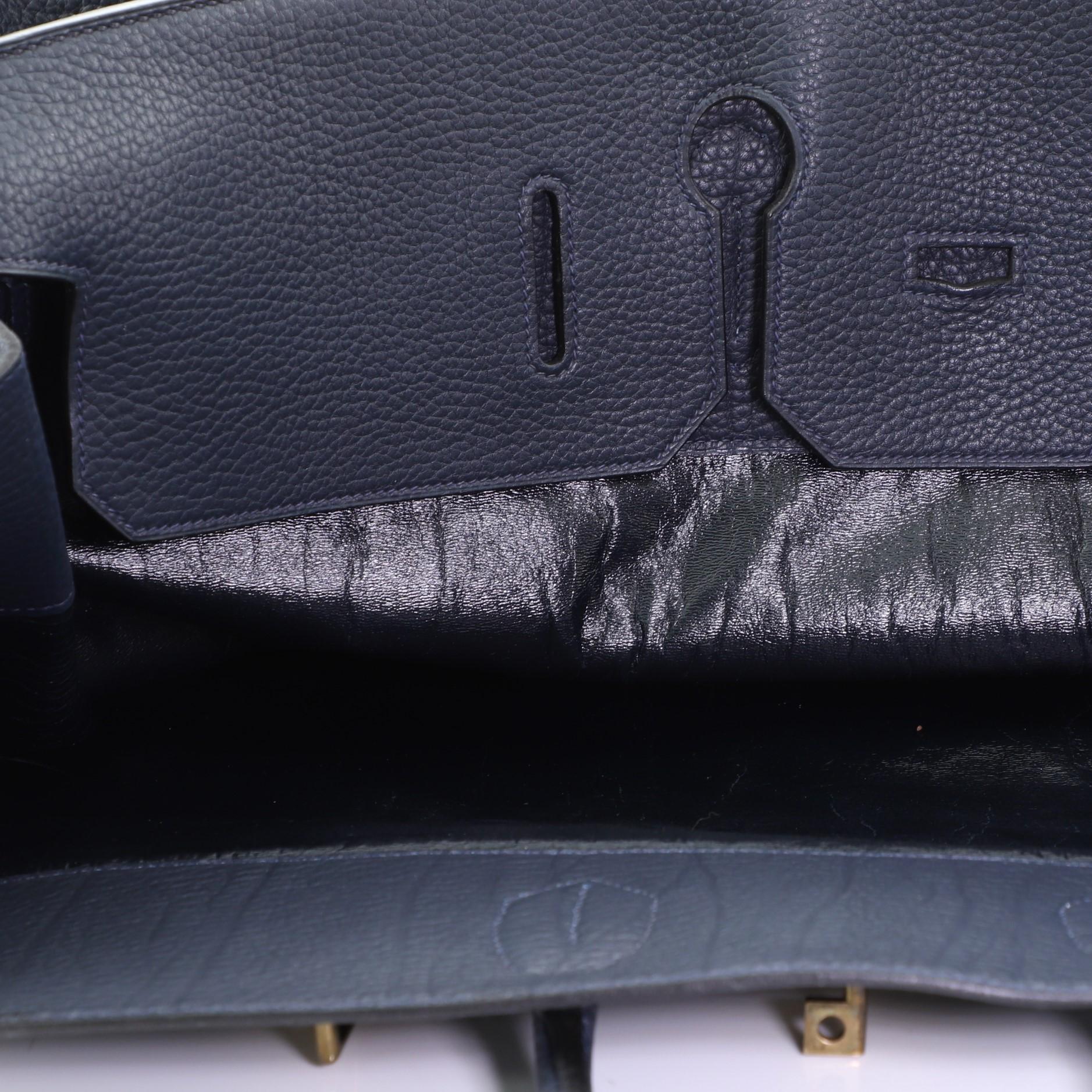 Birkin Voyage Blue Fjord with Gold Hardware 60 1