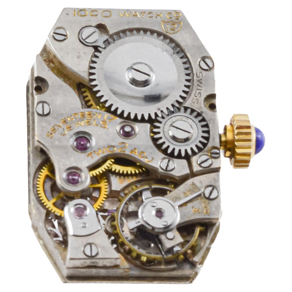 Birks 14Kt Yellow Gold and Enamel Ladies Art Deco Watch circa 1930's 9