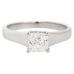 Birks Bague de fiançailles Amorique en platine avec diamant de 0,73 carat, en stock