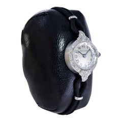 Birks and Son, orologio da donna in platino con diamanti Art Deco del 1930