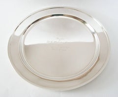 Birken, antikes Serviertablett aus Sterlingsilber, Kanada, 'Montreal', um 1919