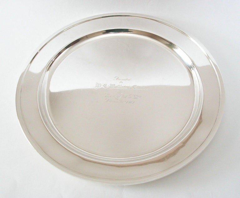 Birks, Antique Sterling Silver Serving Tray, Canada 'Montreal', Circa