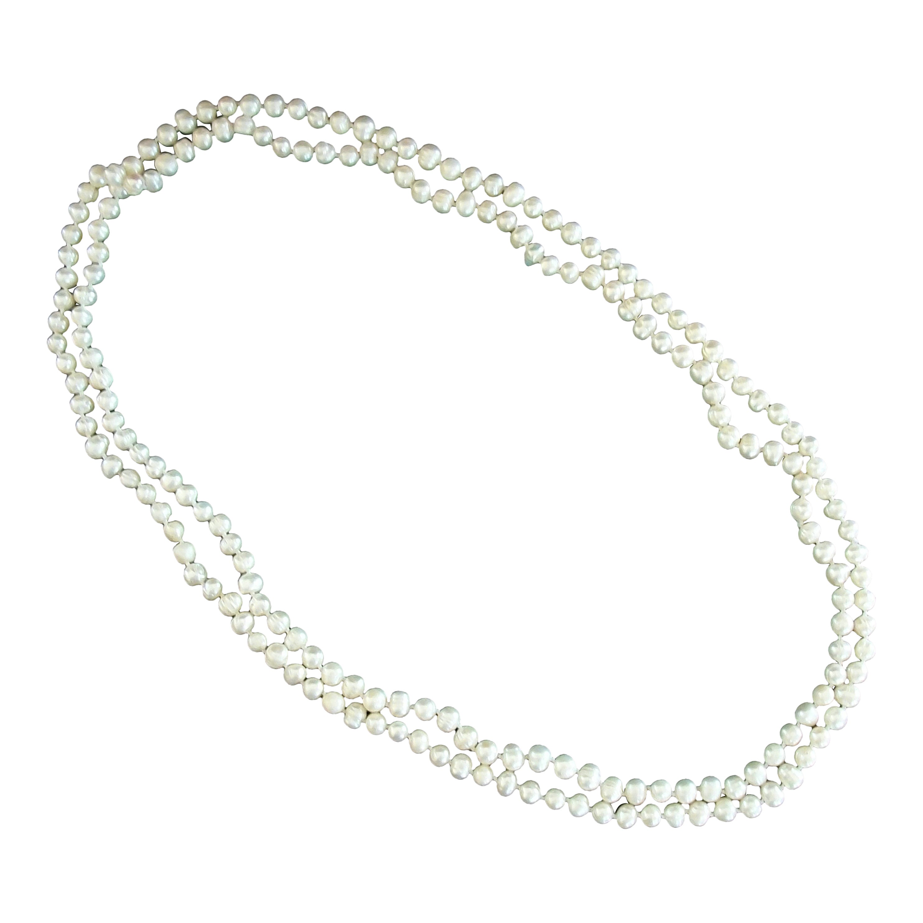 BIRKS - Barocke Zuchtperlenkette - 60" lang - 8,5 x 7,0 mm. - CIRCA 1980 im Angebot