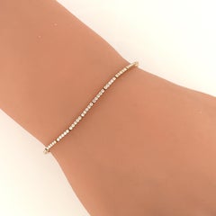 Birks Diamond Tennis Bracelet, 1.12ctw D/E VVS, 18k Gold - 6.75" 17cm