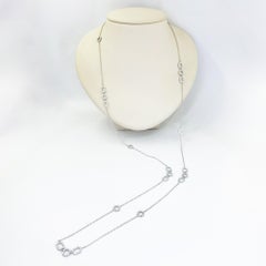 Collar largo con estación de diamantes de doble cara Birks