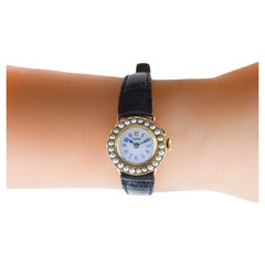 Birks of Canada Ladies 18Kt. Yellow Gold Pearl Bezel Dress Manual Watch, 1910s