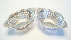 BIRKS - Pair of Pierced Sterling Silver Candy Dishes - Canada - Mid 20th Century