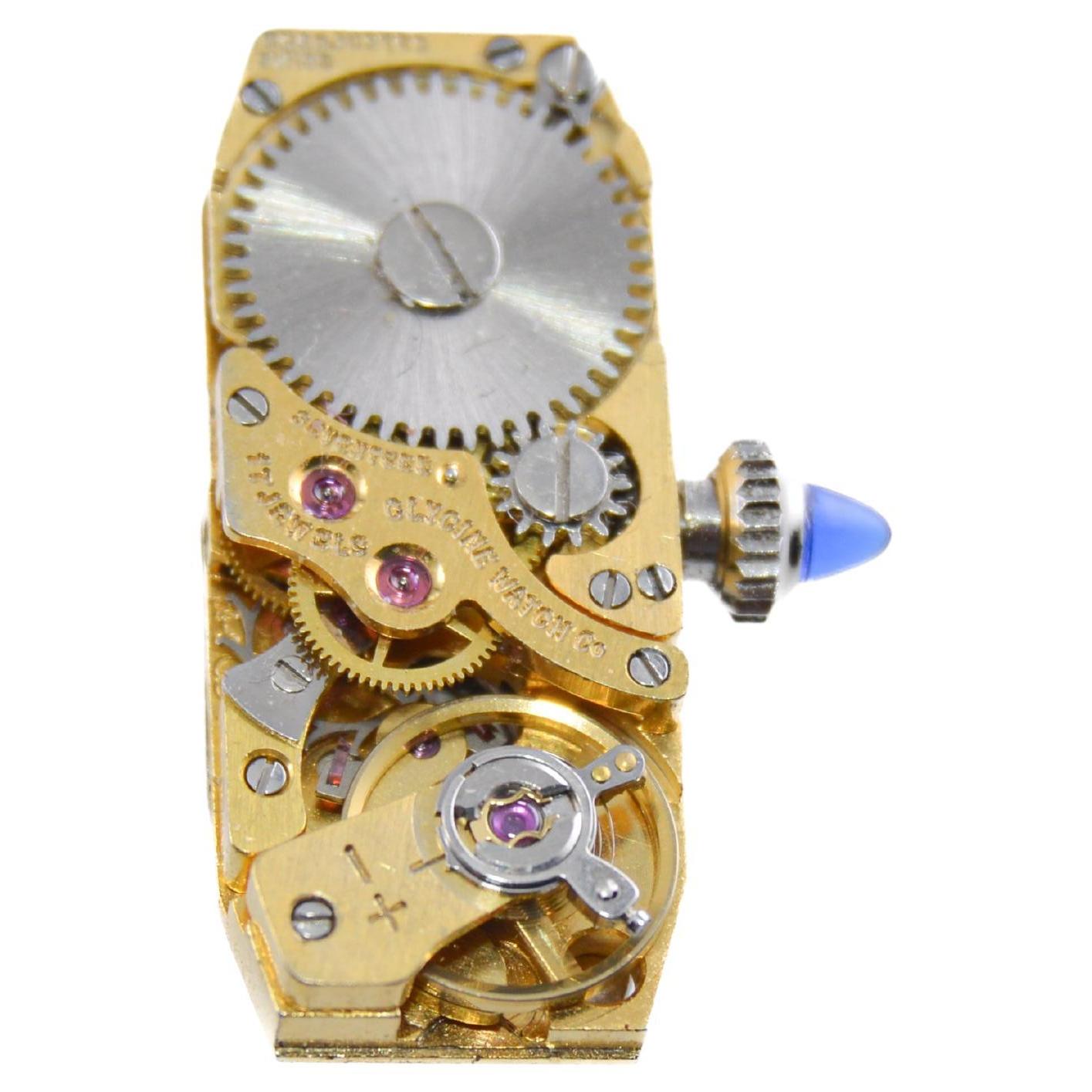 Birks Platinum Art Deco Watch from the 1930s Handmade Diamond Cord Bracelet For Sale 6
