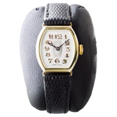 Birks & Sons 14Kt Solid Gold Art Deco Ladies Watch with Breguet Numeral Dial