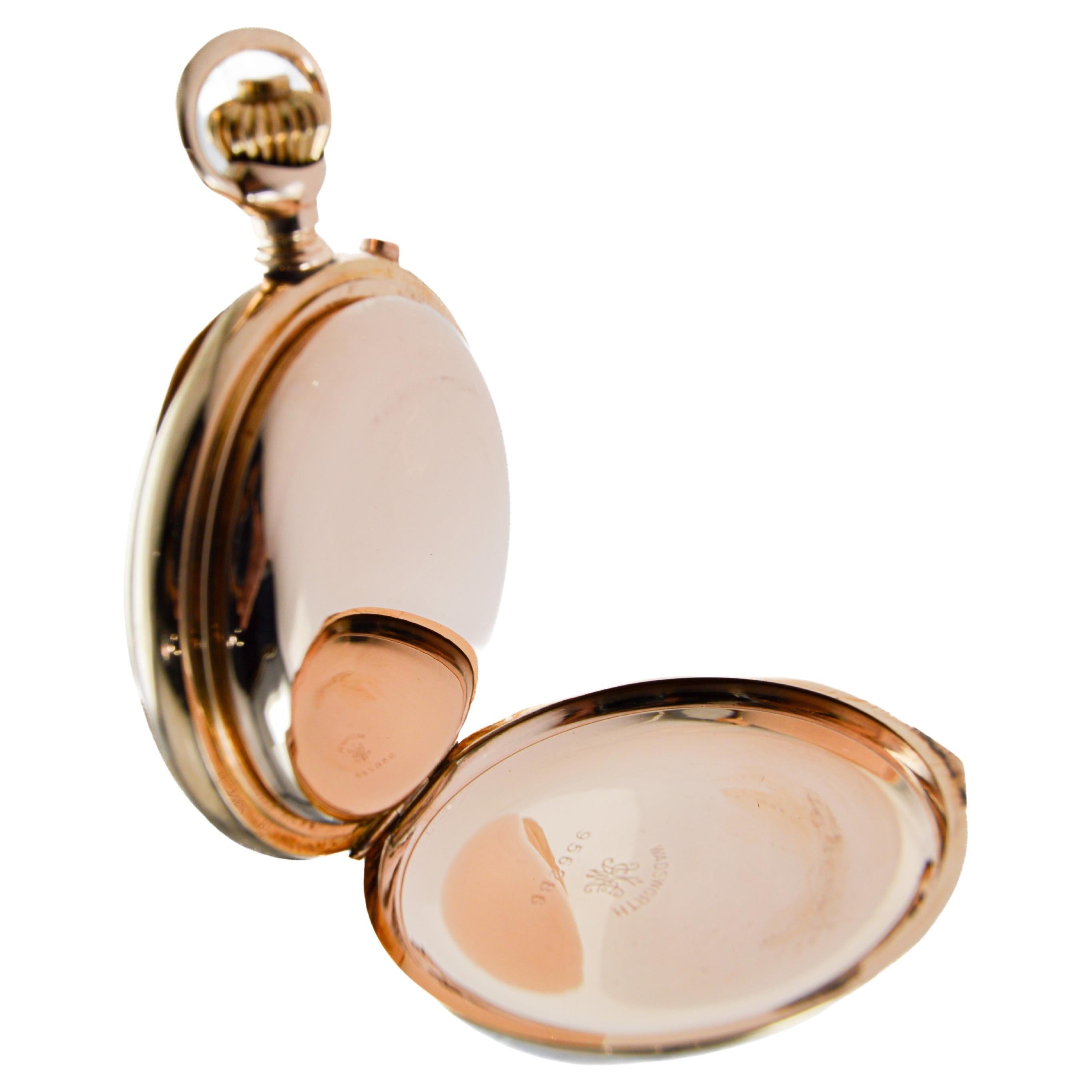 Birks & Son Split Seconds Pocket Watch Orologio del 1920 originale con quadrante impeccabile in vendita 8