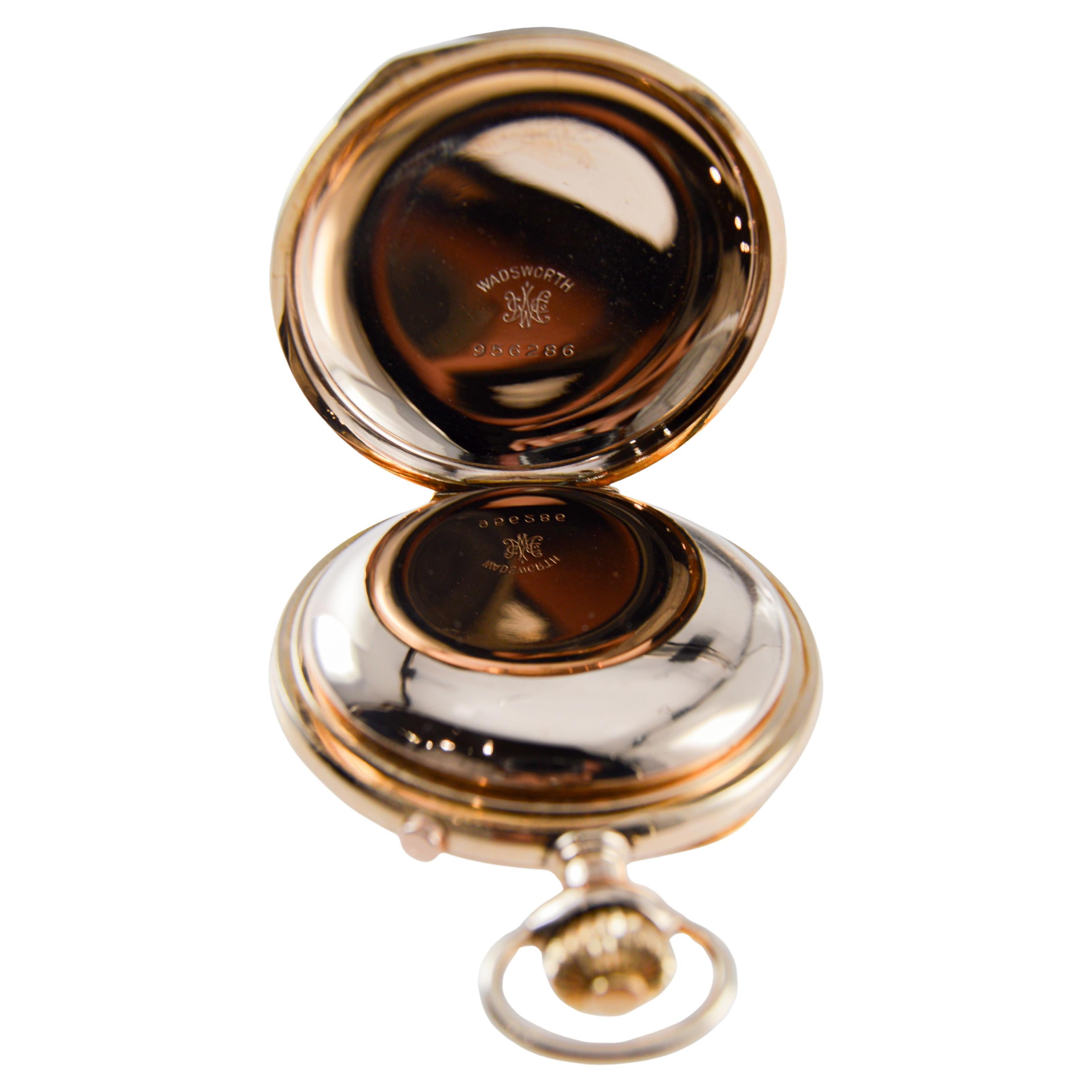 Birks & Son Split Seconds Pocket Watch Orologio del 1920 originale con quadrante impeccabile in vendita 9