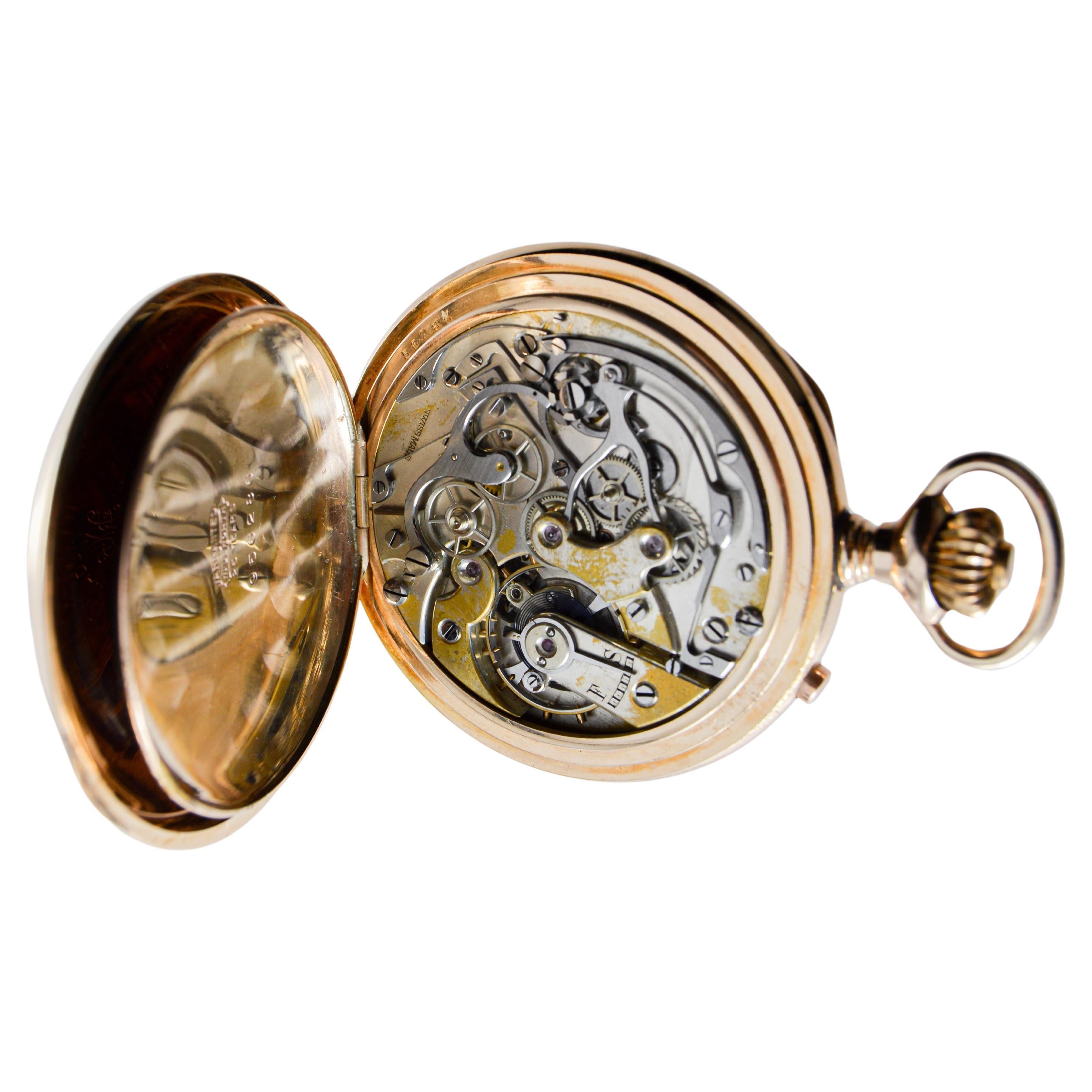 Birks & Son Split Seconds Pocket Watch Orologio del 1920 originale con quadrante impeccabile in vendita 11