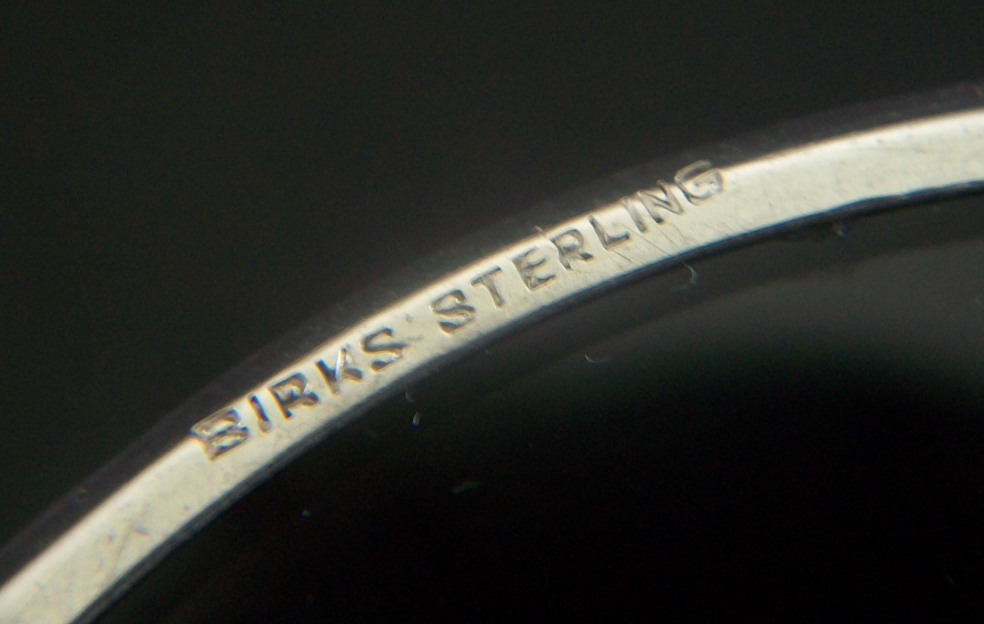 BIRKS - Sterling Silver & Cut Glass Coaster - Canada - Late 20th Century For Sale 5
