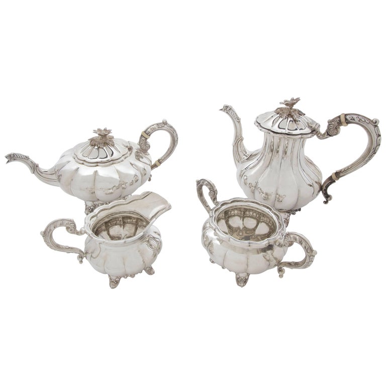 Birks Sterling Silver FourPiece Tea and Coffee Set at 1stDibs
