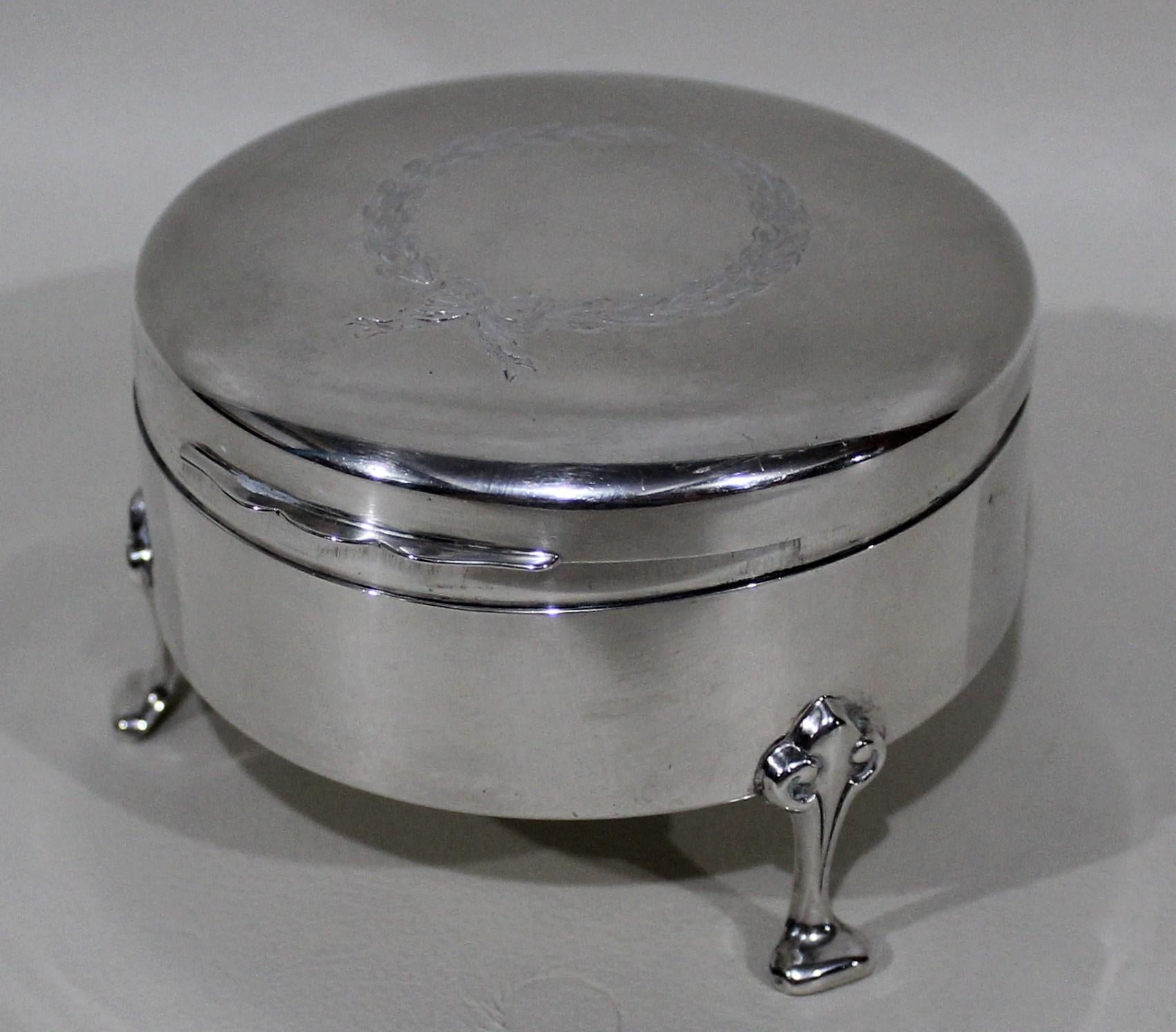 Birks sterling silver ring box. Rings pictured are not included.