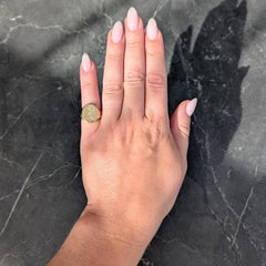 Birks Viktorianischer 14 Karat Gelbgold Antik Unisex Intaglio Siegelring