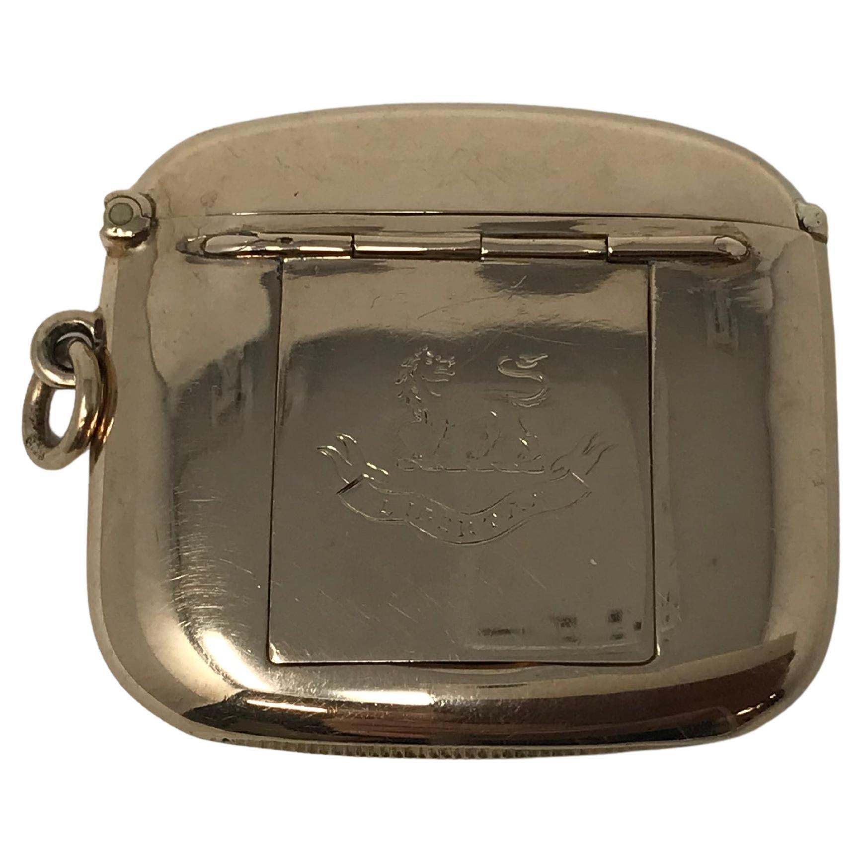 Birmingham 1909 Vesta Case & Photo Frame 9 Carat Gold