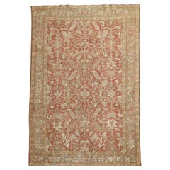 Birmingham Brick Red Color Persian Heriz Oriental Antique Room Carpet