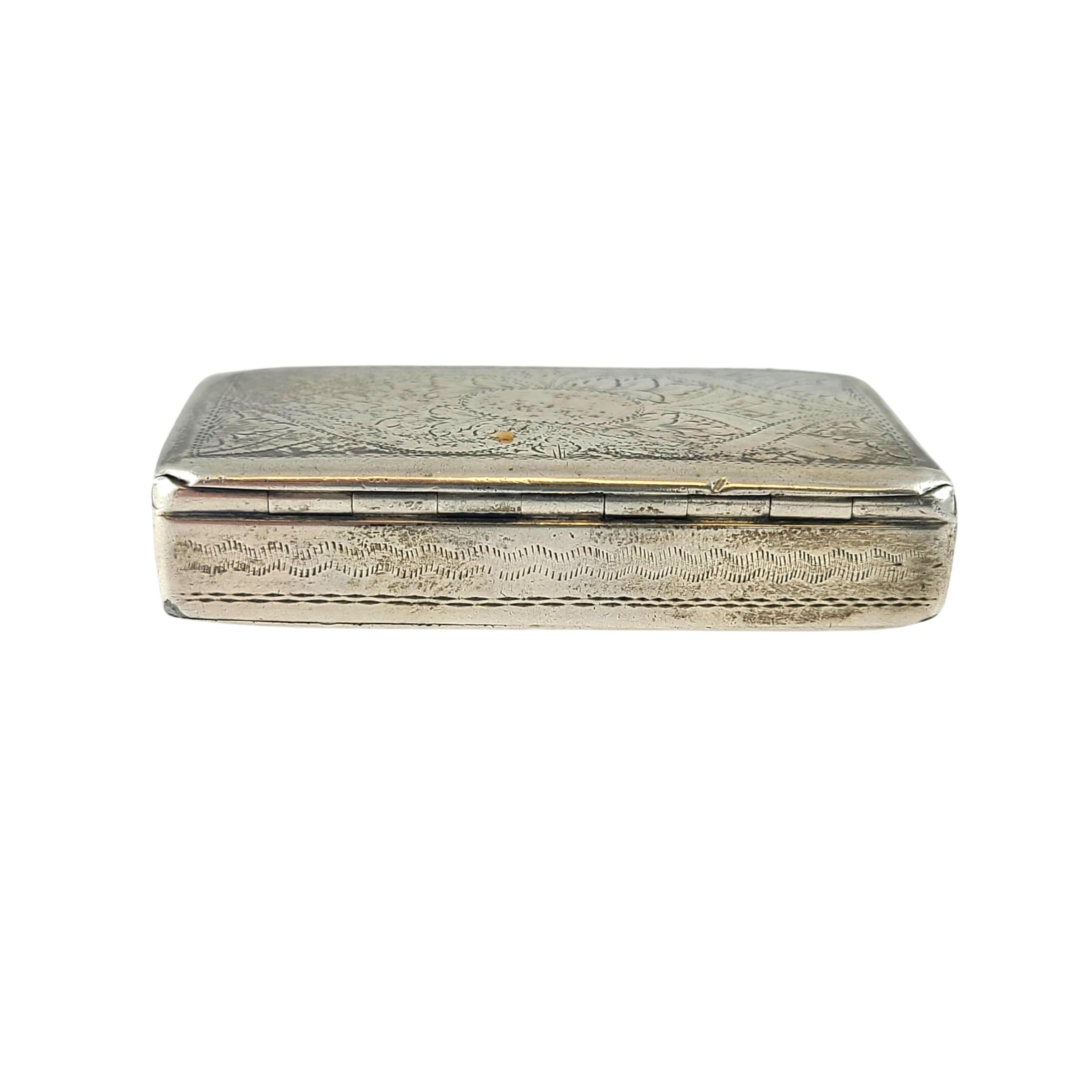 Trinket/boîte à parfum en argent sterling Edward Smith de Birmingham, Angleterre en vente 1