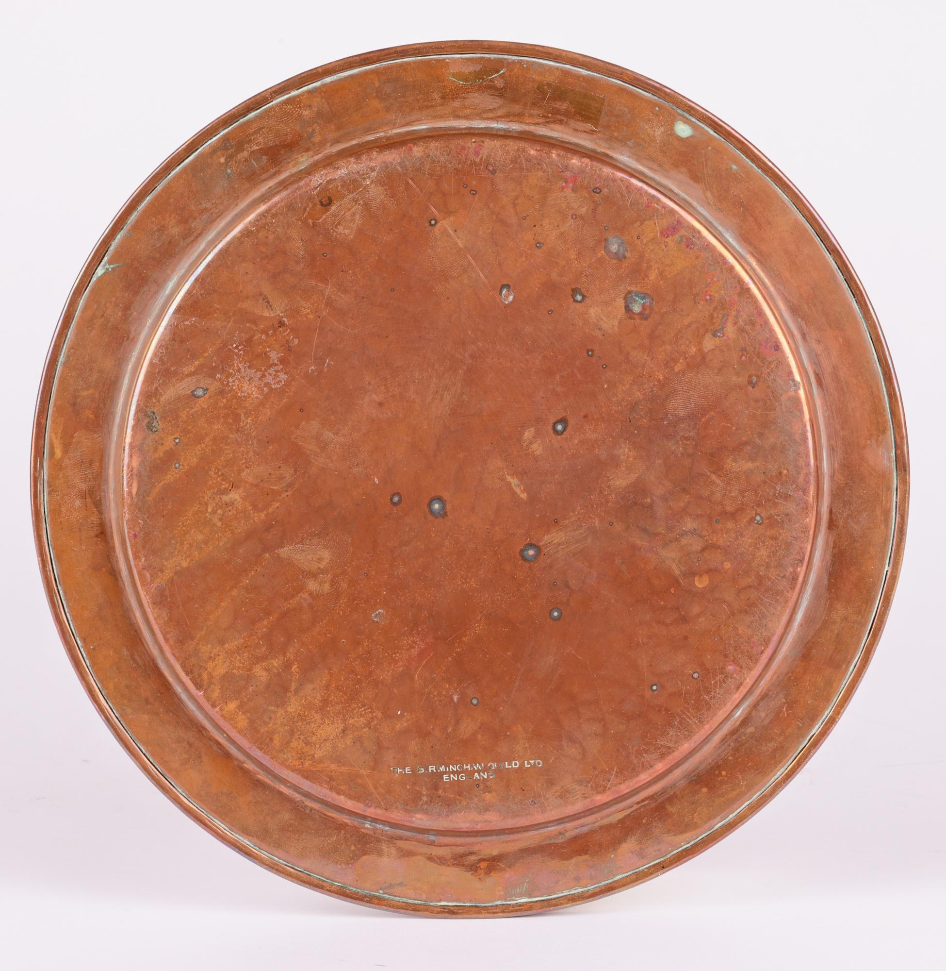 Birmingham Guild Arts & Crafts Copper Paten or Tray For Sale 4