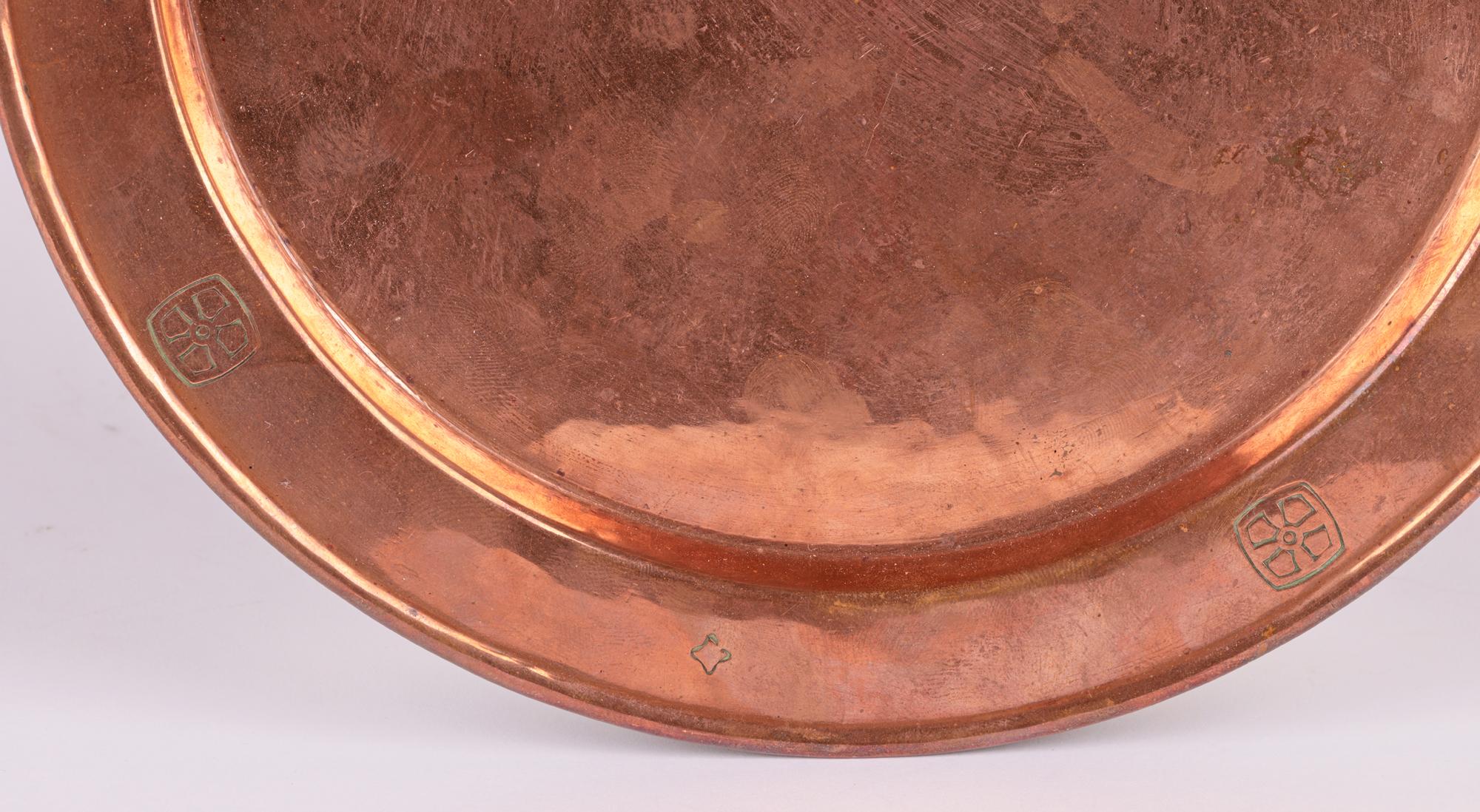 Birmingham Guild Arts & Crafts Copper Paten or Tray For Sale 1