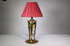 Arthur Dixon Birmingham Guild of Handicraft. Rare Arts & Crafts brass table lamp