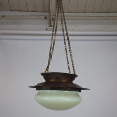Birmingham Guild of Handicraft. A rare Arts and Crafts circular and copper light
