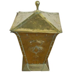 Birmingham Guild of Handicraft, attributed, An Art & Crafts, Brass Coal Bucket.