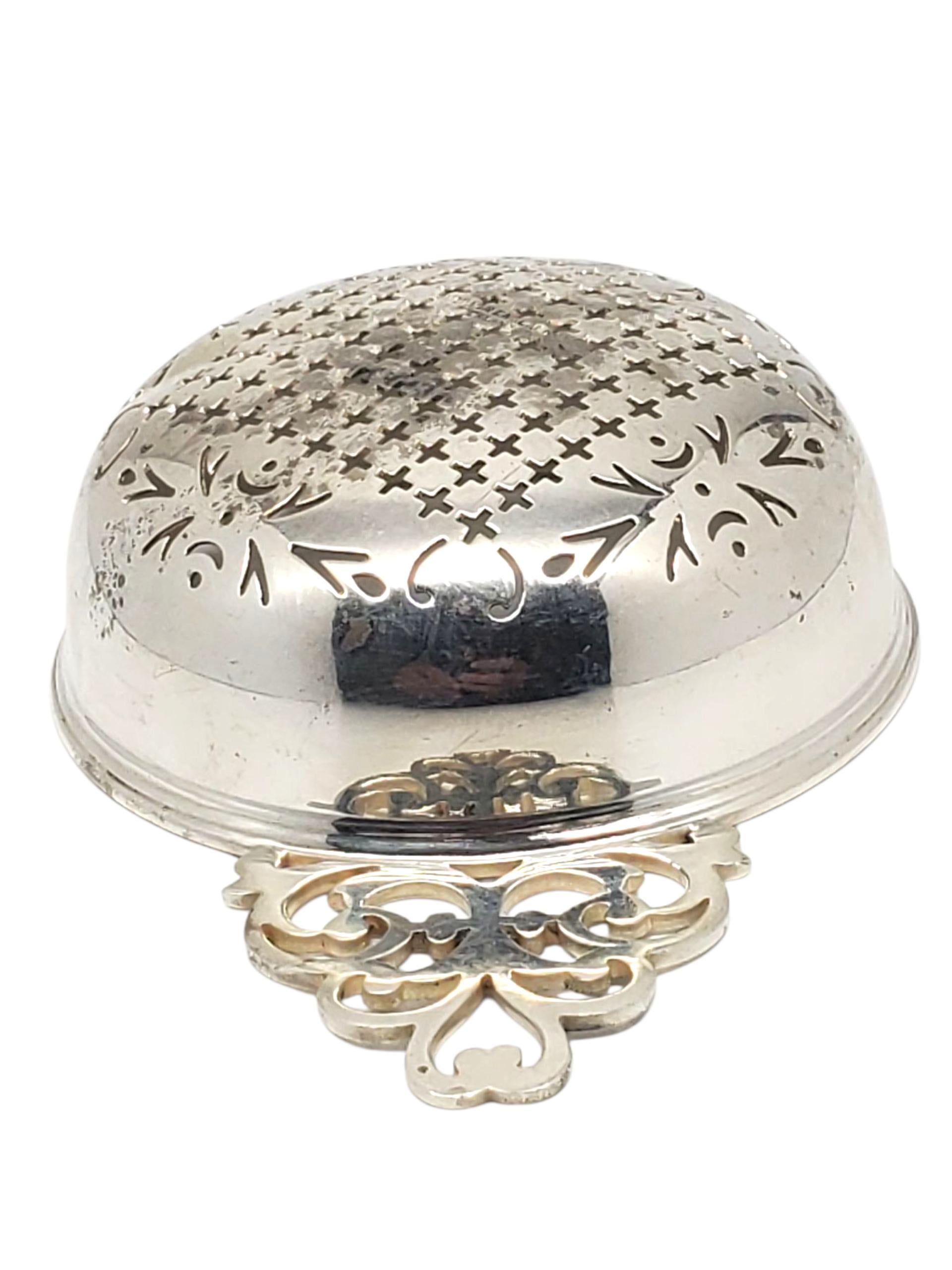 Colino da tè in argento Sterling di Birmingham #22673 in vendita 1
