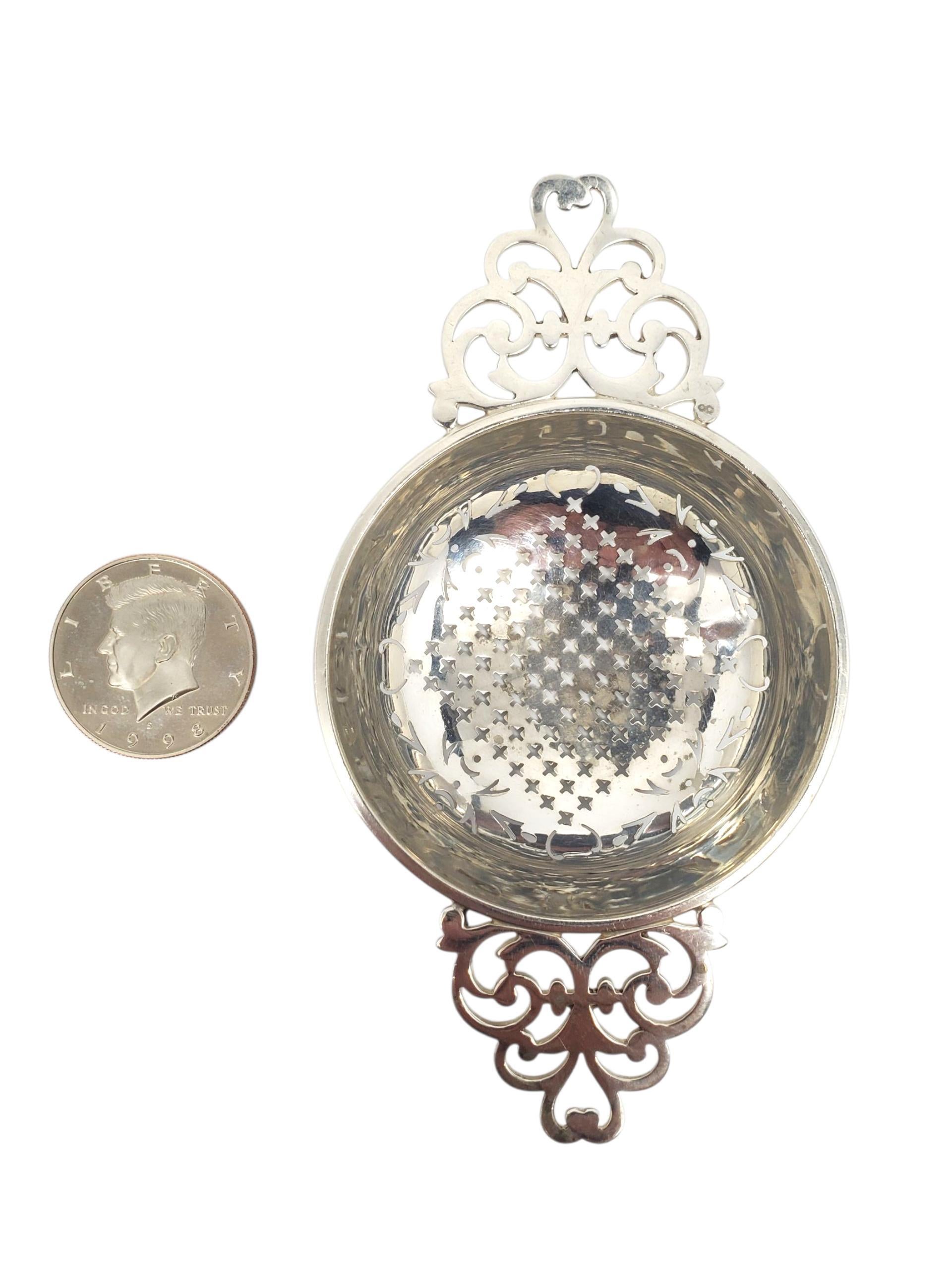 Colino da tè in argento Sterling di Birmingham #22673 in vendita 3