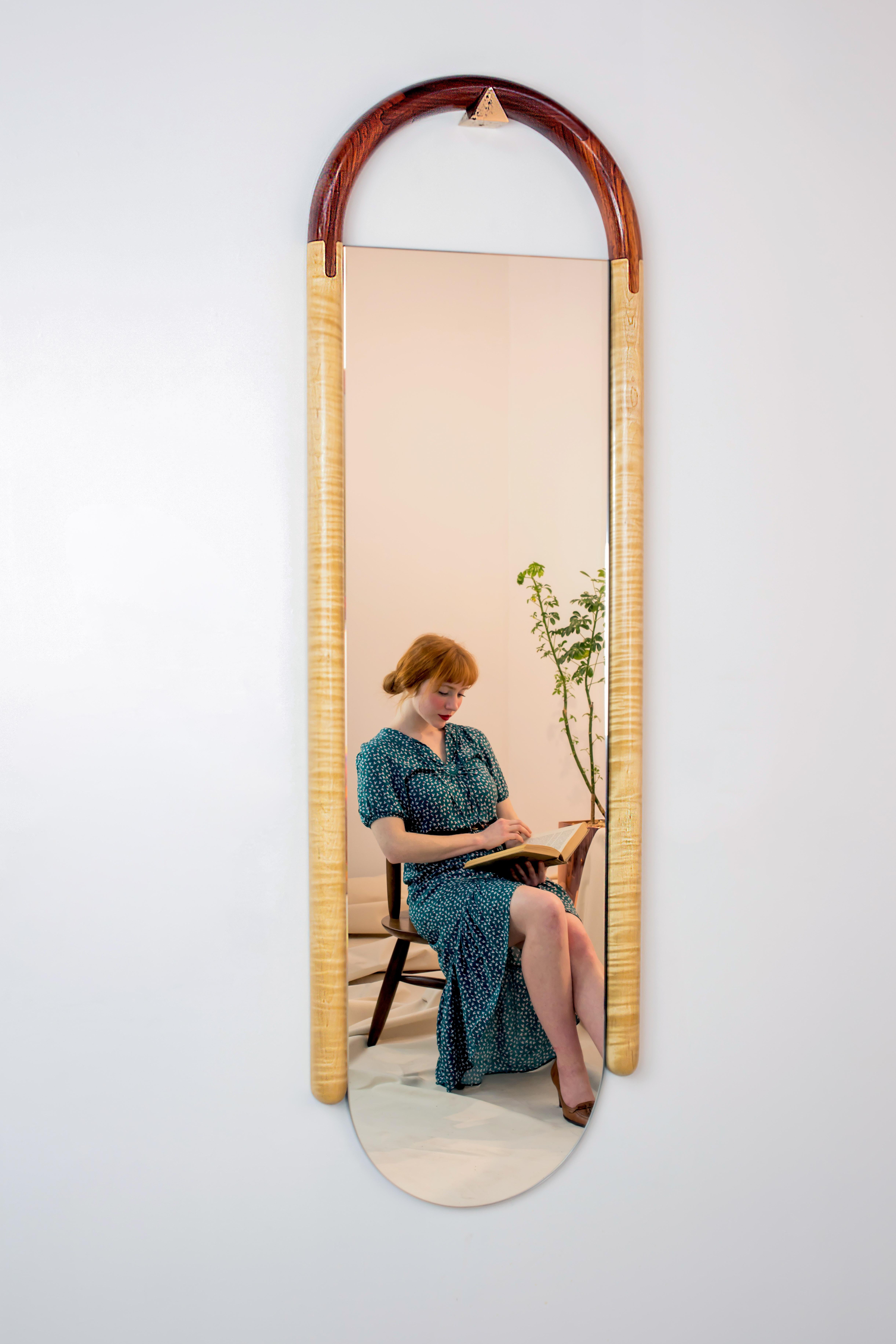 BIRNAM WOOD STUDIO - Tall Halo Mirror In New Condition For Sale In Bridgehampton, NY