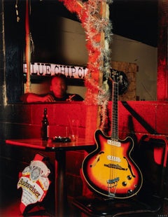 Blue Chip Club - Music, Beer, Red, Guitar, Man, Restaurant, Interior