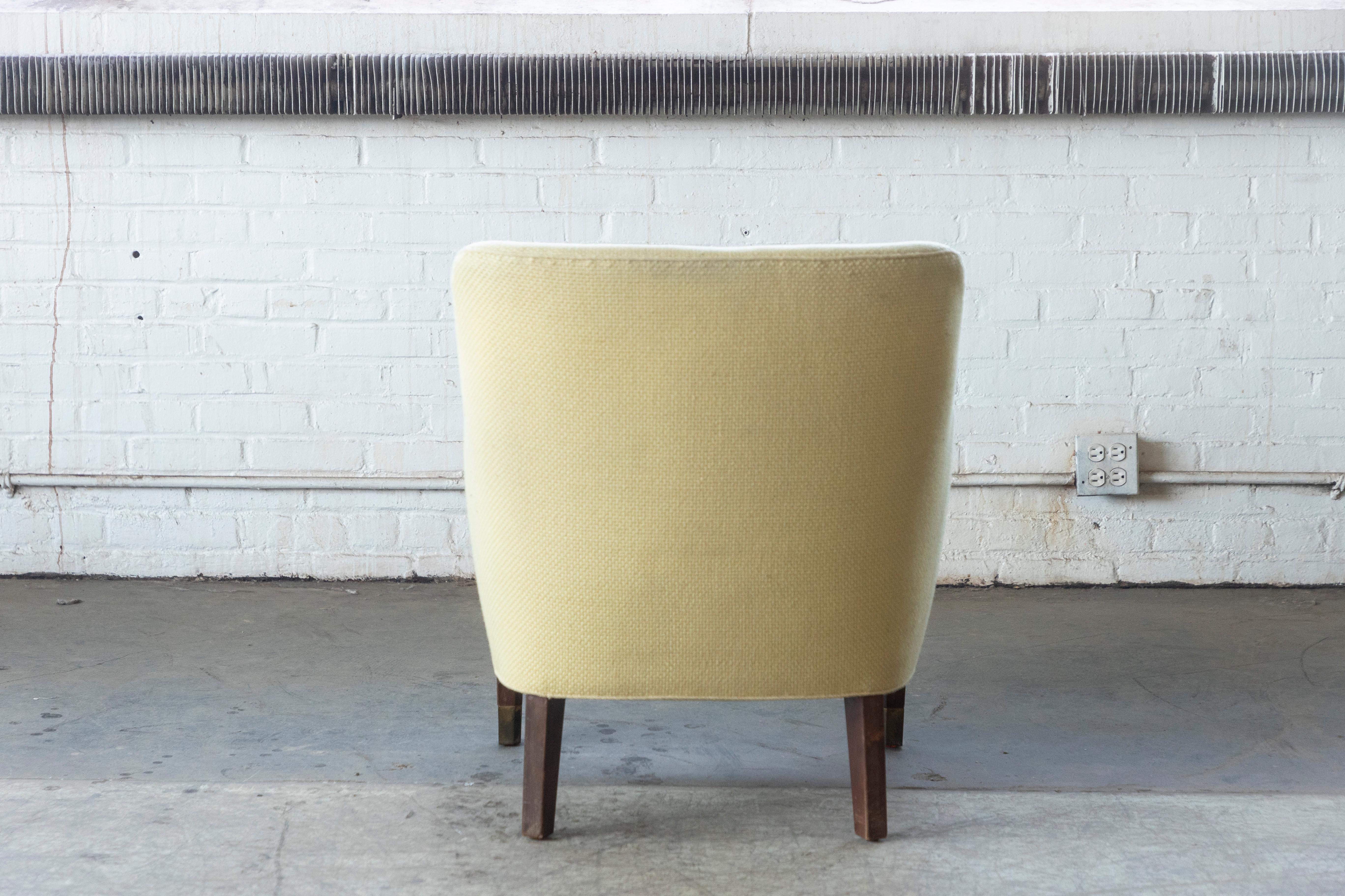 Birte Iversen Attributed Classic Danish 1950s Lounge Chair 2