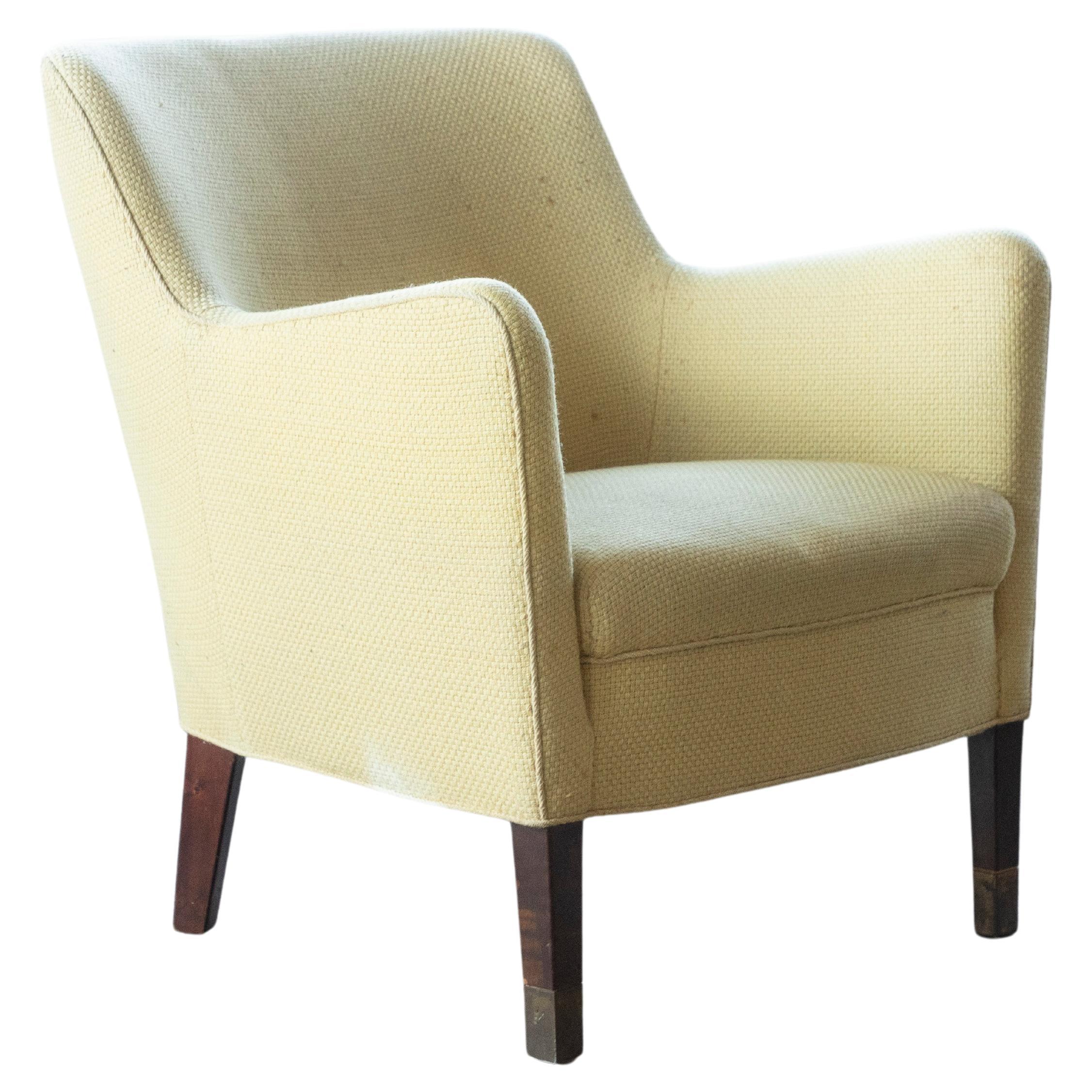 Birte Iversen Attributed Classic Danish 1950s Lounge Chair