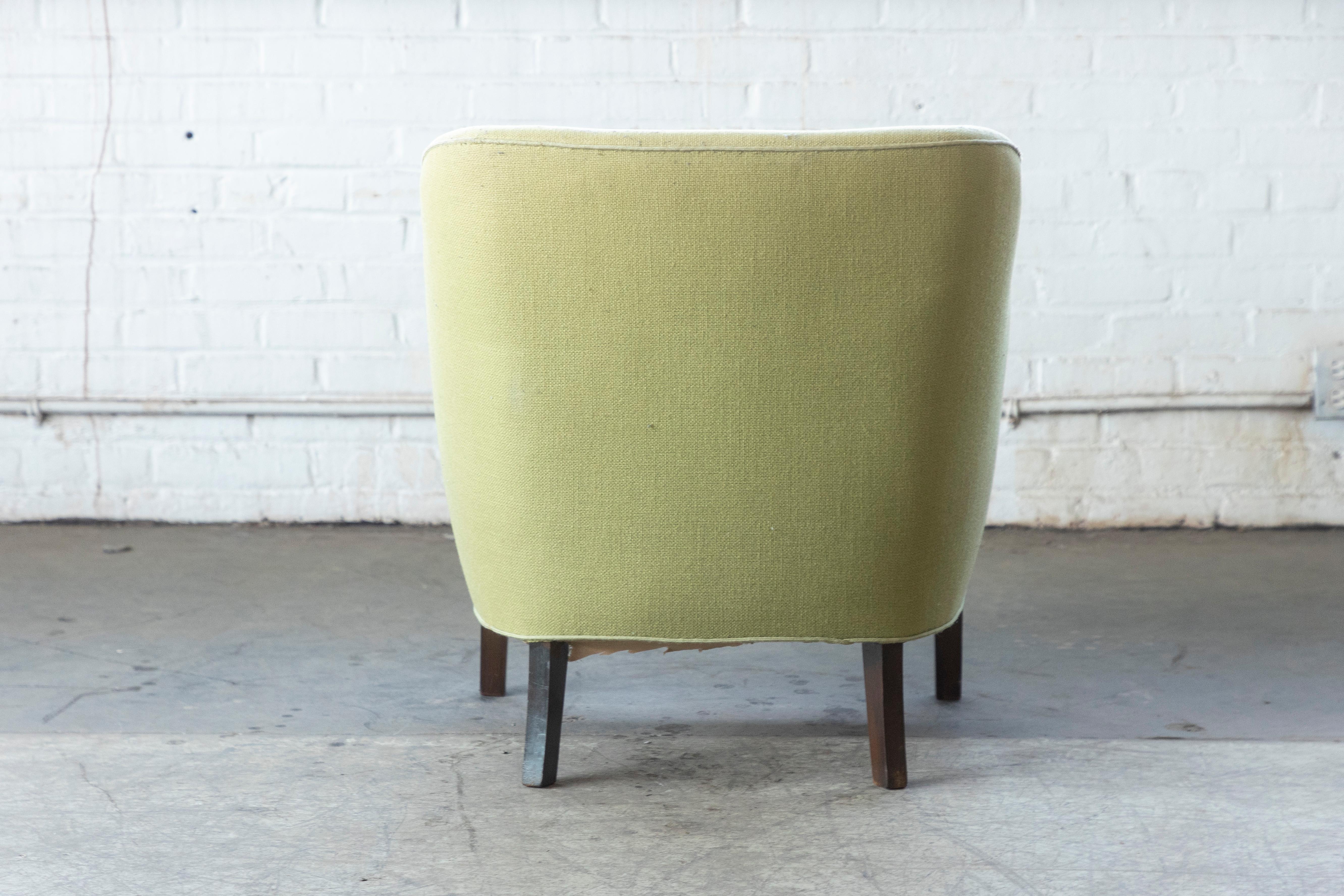 Birte Iversen Style Classic Danish 1950s Lounge Chair 4
