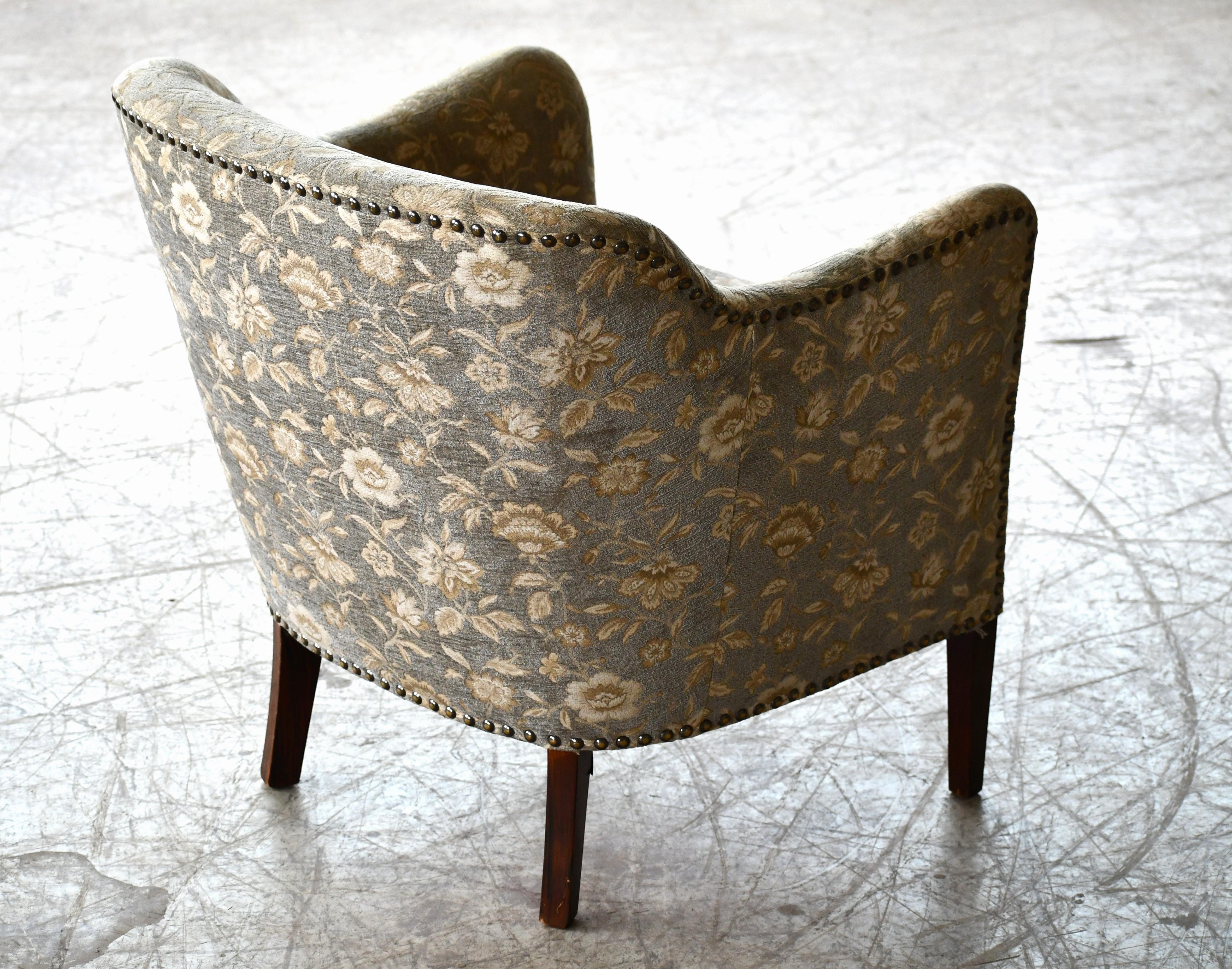Birte Iversen Style Classic Danish 1950s Lounge Chair For Sale 1