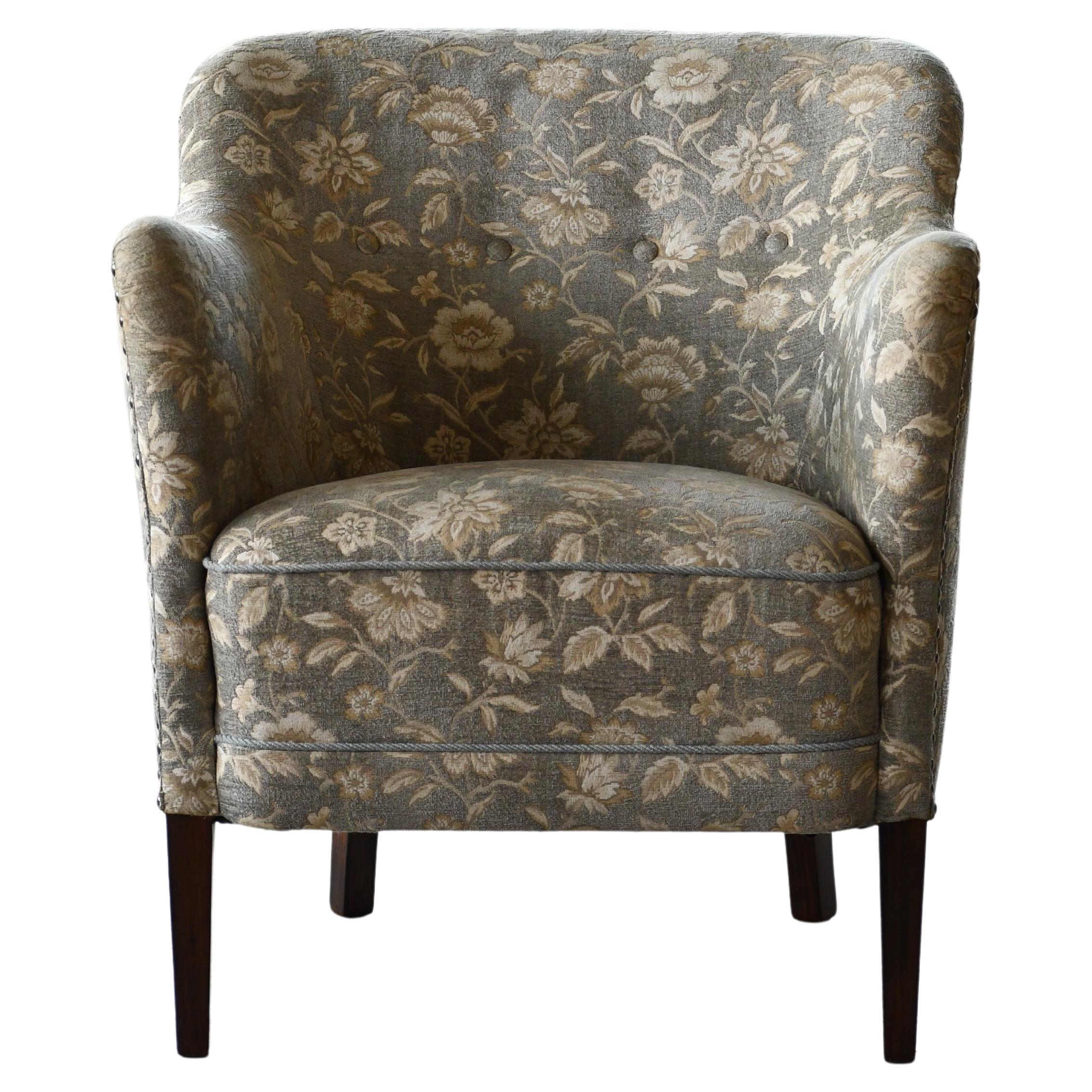 Birte Iversen Stil Classic Danish 1950s Lounge Chair im Angebot