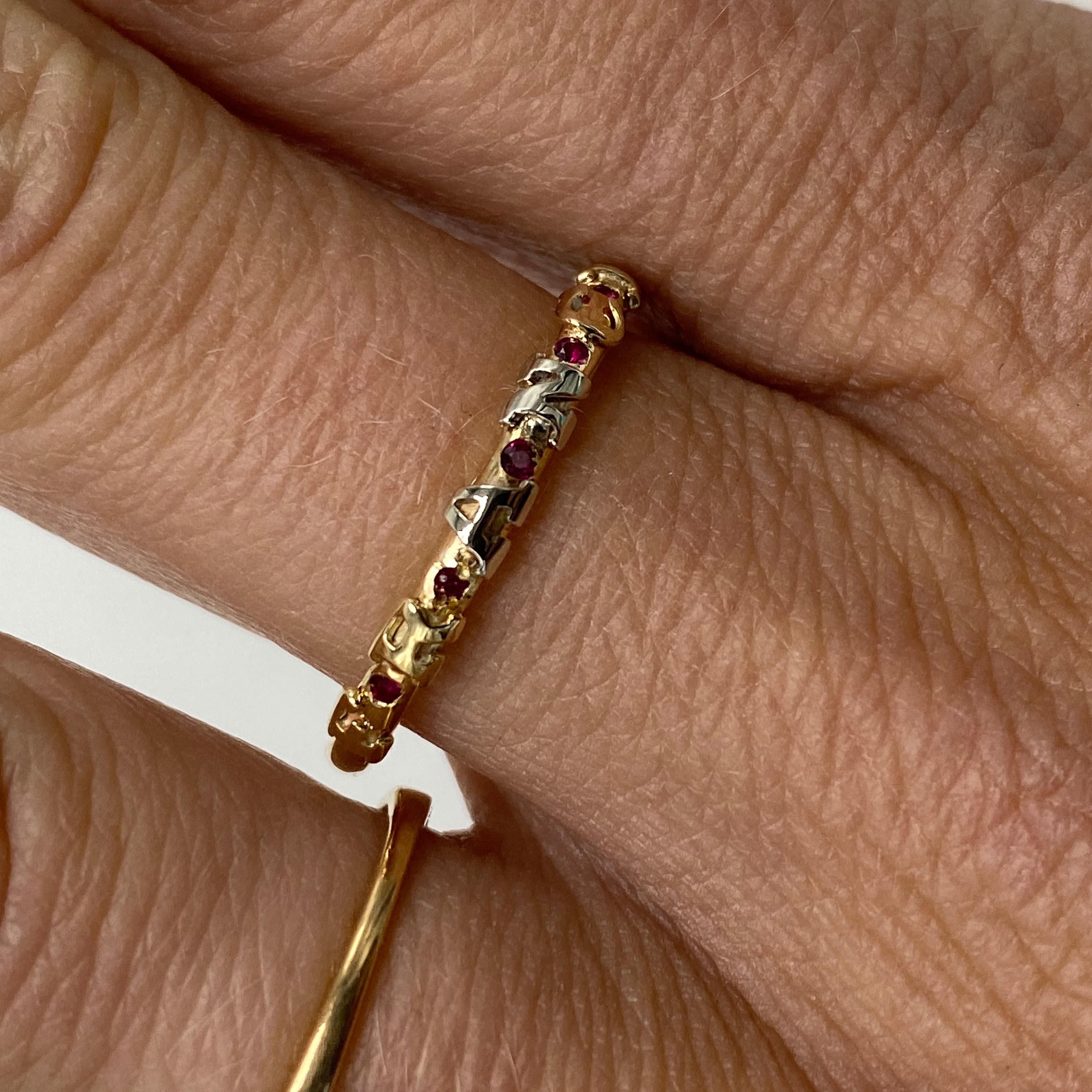 Birth Stone Name Ring Band Gold For Sale 1