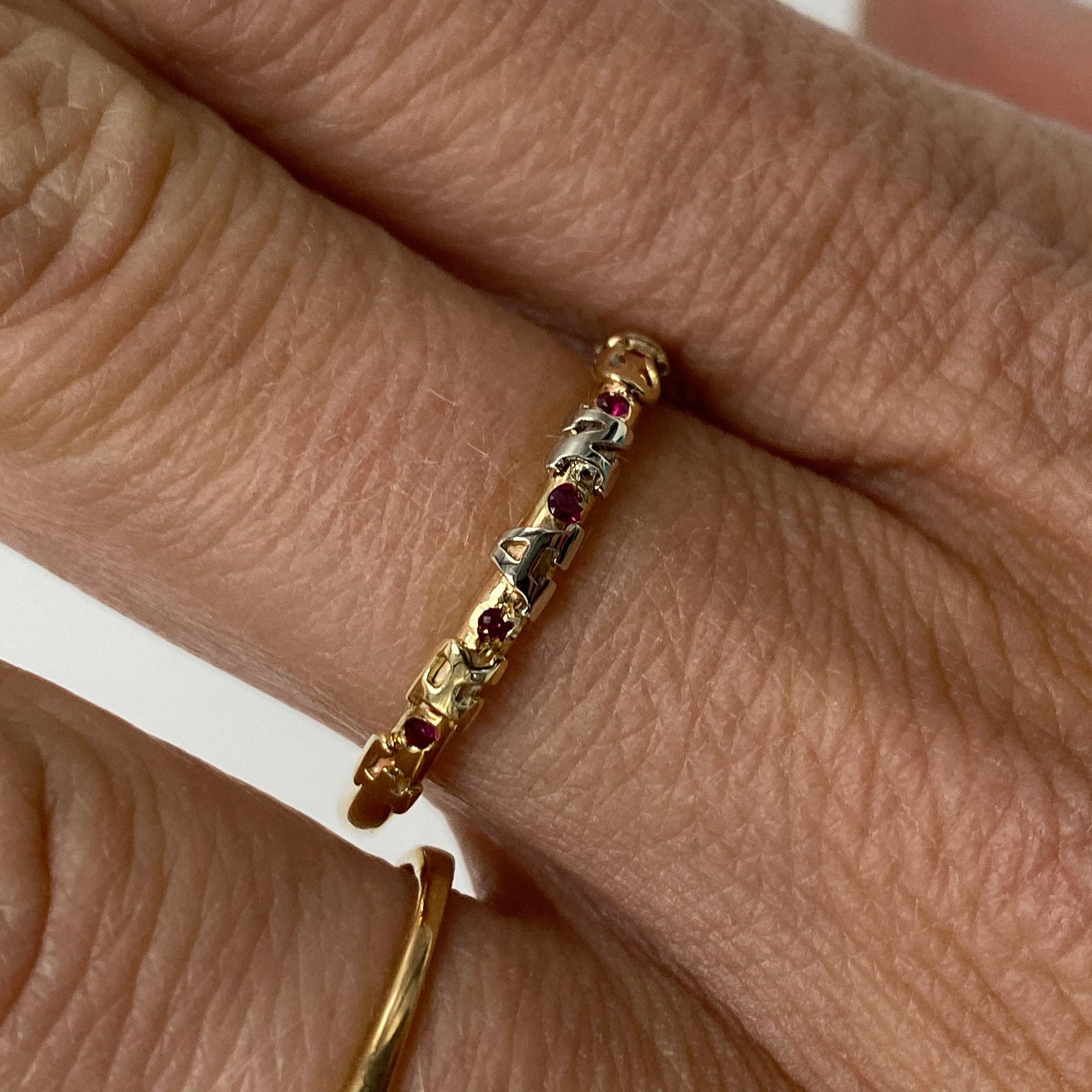 Birth Stone Name Ring Band Gold For Sale 2