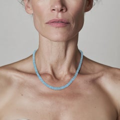 Birthstone December Blue Topaz Necklace