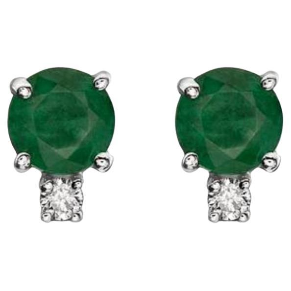 Birthstone Earrings featuring Costa Smeralda Emeralds Nude Diamonds