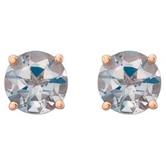 Birthstone Earrings Featuring Peach Morganite Set in 14K Strawberry Gold