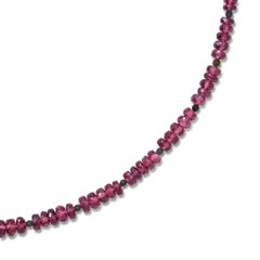 Piedra de Nacimiento Enero Collar Granate, Joyería Artesanal Fina